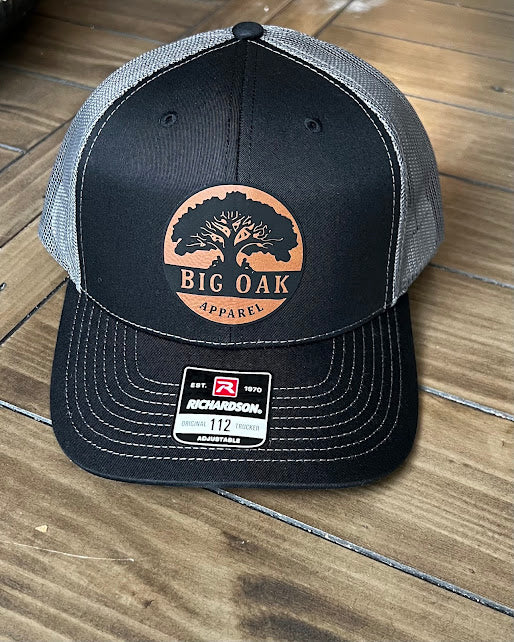 Black/Charcoal Leather (R112)