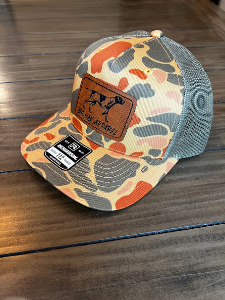 Sienna Duck Camo Loden with rectangular Dog patch