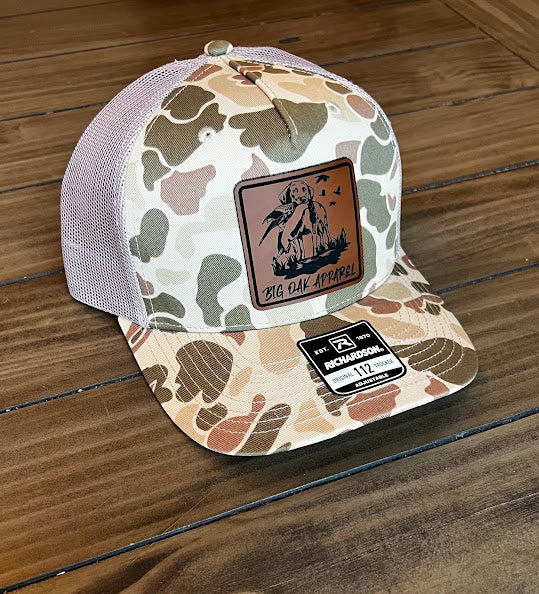 Khaki Pebble Camo with bird dog