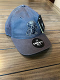 Charcoal low profile trucker hat with bird dog patch