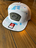 Saltwater Duck Camo 7 panel with fish patch