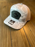 BLIZZARD DUCK CAMO/WHITE 5 panel with freshwater fish patch